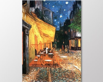 Van Gogh Café Terrace at Night Canvas Wall Art, Ready to Hang