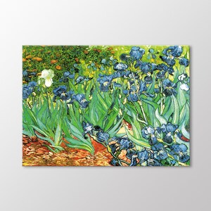 Irises by Van Gogh Canvas Wall Art, Van Gogh Paintings, Flower Art Print, Floral Wall Decoration, Canvas Ready to Hang