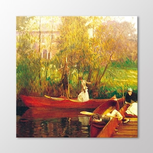 Boat Party 1889 by John Singer Sargent Canvas Wall Art
