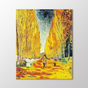 Les Alyscamps 1888 by Vincent Van Gogh Canvas Wall Art