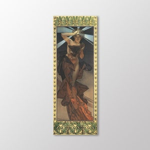 Morning Star by Alphonse Mucha Canvas Wall Art 30x80 CM