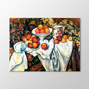 Apples and Oranges Paul Cezanne Canvas Wall Art