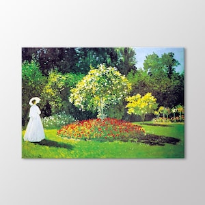 Women at the Garden by Claude Monet Canvas Wall Art