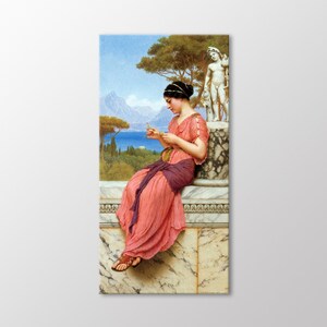 The Love Letter (Le Billet Doux) von John William GODWARD Leinwand Wandkunst