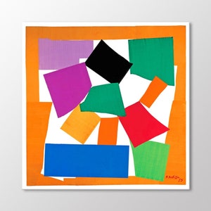 Matisse The Snail Canvas Wall Art, Mattisse Paintings,  Abstract Art Print, Colorful Wall Art, Modern Wall Decor Ready to Hang