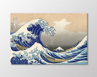 Great Wave off Kanagawa Canvas Print, Katsushika Hokusai, Japanese Art