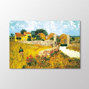 Country Farmhouse, 1888 by Vincent Van Gogh Canvas Wall Art