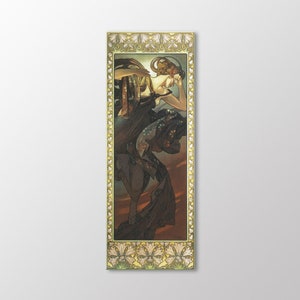 Étoile du soir par Alphonse Mucha Déco murale sur toile 30 x 80 cm