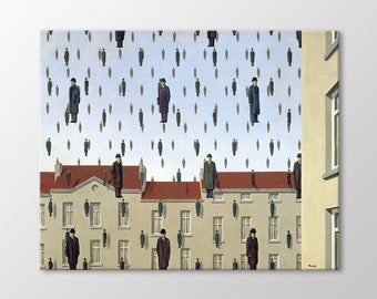 Golconde by Rene Magritte Canvas Wall Art