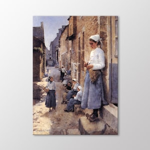 Rua na Bretanha por Stanhope Alexander Forbes arte de parede em tela