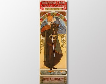 Hamlet by Alphonse Mucha Canvas Wall Art