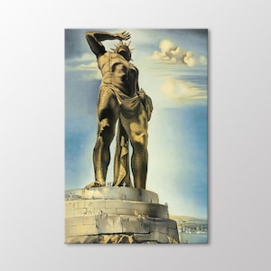 The Colosse Of Rhodes by Salvador Dali Canvas Wall Art