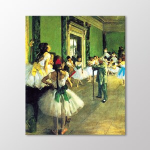 Ballet Class 1874 by Edgar Degas Canvas Wall Art