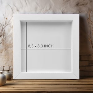 Square Shadow Box Template: 3D Paper Frame (SVG, EPS, PDF)