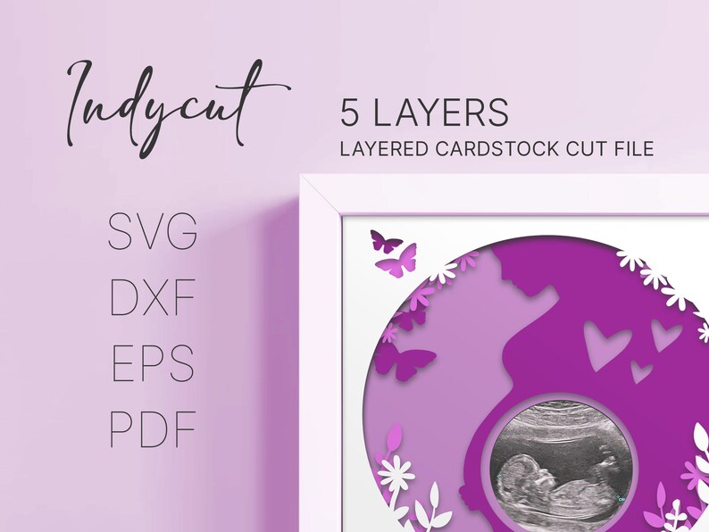 Ultrasound Picture Frame Shadow Box, 3D Baby Scan Picture Shadow Box ...