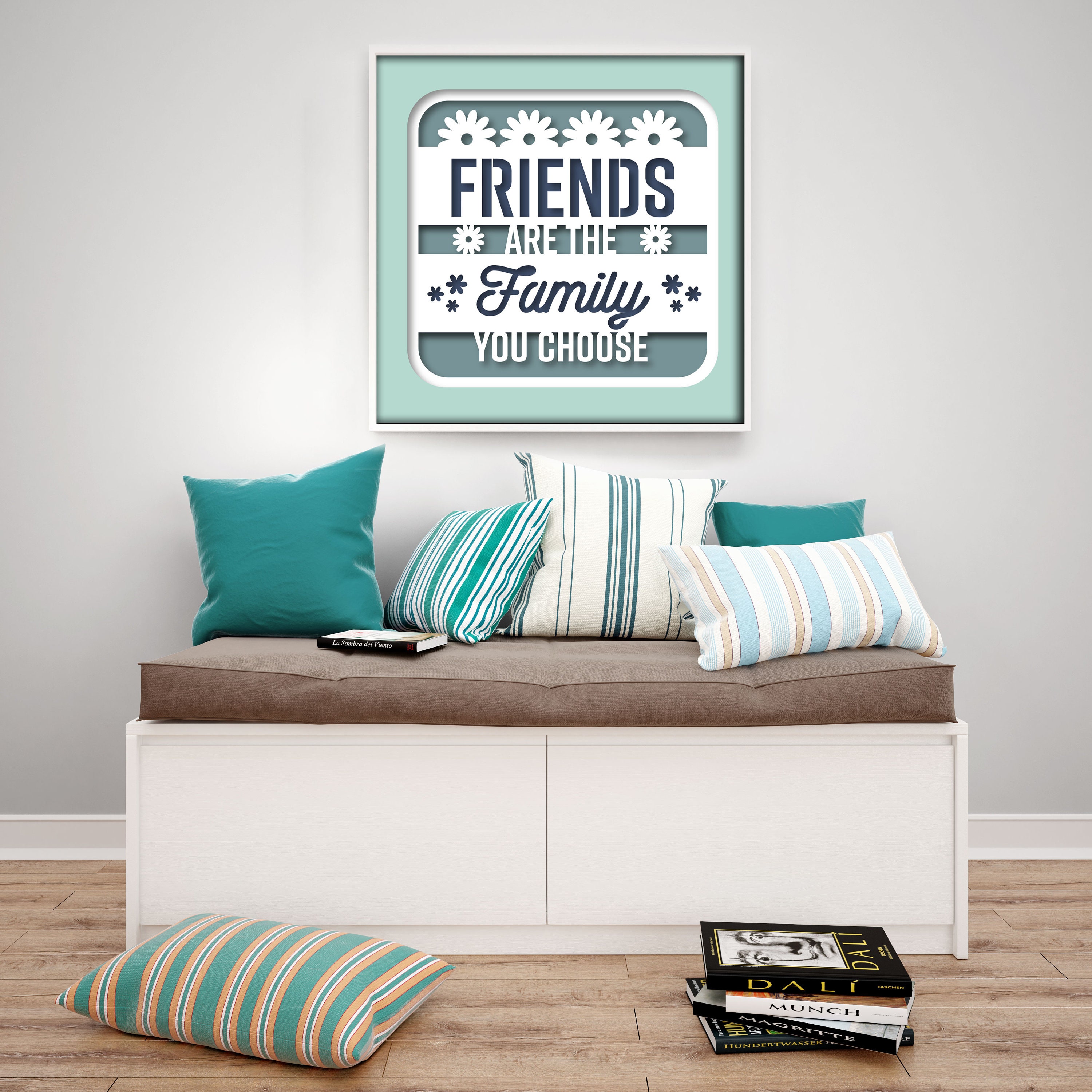 3D FRIENDS Shadow Box Svg 3D Sillhouette Template Multilayer - Etsy