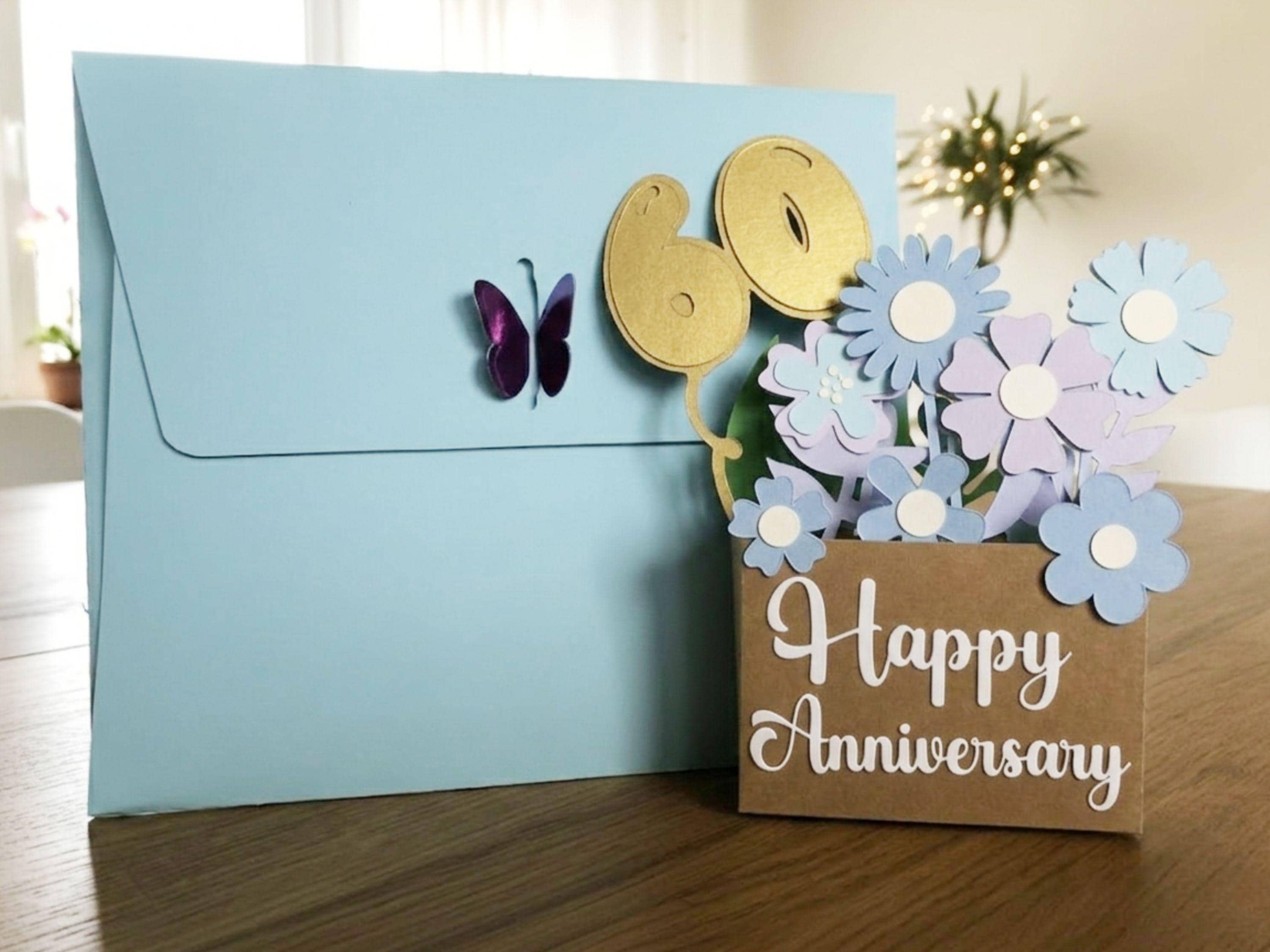 Anniversary Pop up Box SVG | 3D Anniversary Card Cricut Template ...