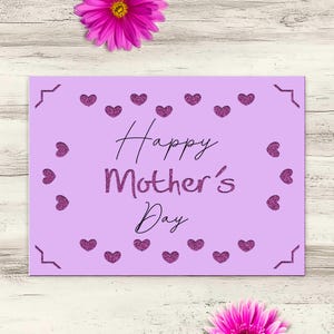 3D Muttertagskarte SVG: Floral Insert Card Template (Digitaler Download)