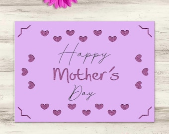 3D Mother's Day Card SVG: Floral Insert Card Template (Digital Download)
