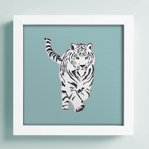 Black White Tiger Shadow Box, 3D Tiger, Animal Lover SVG, Multilayer Dxf, Cricut Shadow Box, Papercut Template, Multi-Layered Lightbox Svg Black White Tiger Shadow Box, 3D Tiger, Animal Lover SVG, Multilayer Dxf, Cricut Shadow Box, Papercut Template, Multi-Layered Lightbox Svg