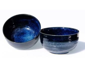 Japanese Blue Horizon Ramen bowls 12.4 cm X2