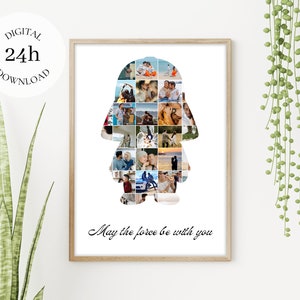Custom Starwars Poster | Anniversary Gifts For Star Wars Fans | Starwars Gifts For Him, Her | Personalized Digital Poster | Darth Vader Print