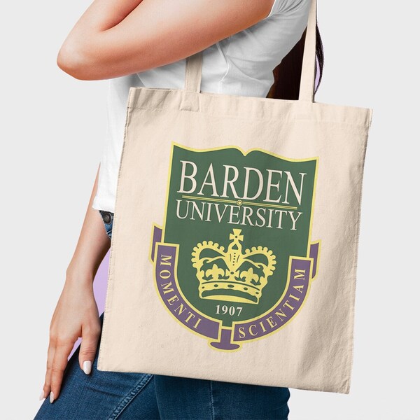 Barden University Crest Logo Pitch Perfect Cotton Tote Bag