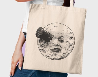 A Trip to the Moon 1902 Cotton Printed Tote Bag Gfit