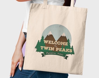 Twin Peaks Logo TV Show Gift Gift Cotton Tote Bag