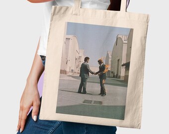 Pink Floyd souhaite que vous soyez ici Impression d'affiche Tote bag doublé