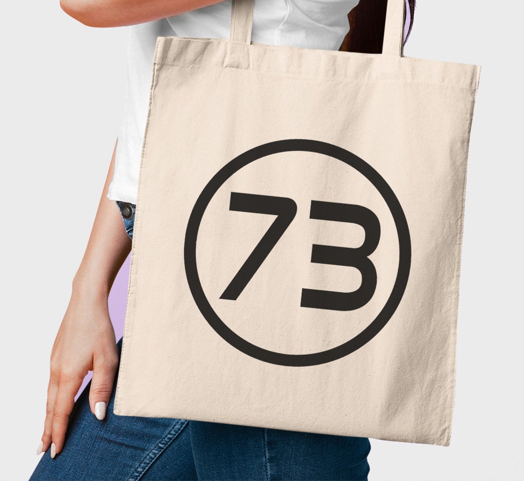 73 the Best Number Big Bang Theory TV Show Cotton Tote Bag Etsy