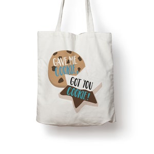 Gave me cookie New Girl TV Show Cotton Tote Bag