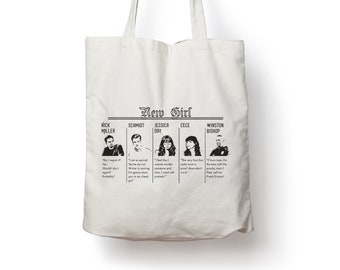 New Girl poster TV Show Cotton Tote Bag