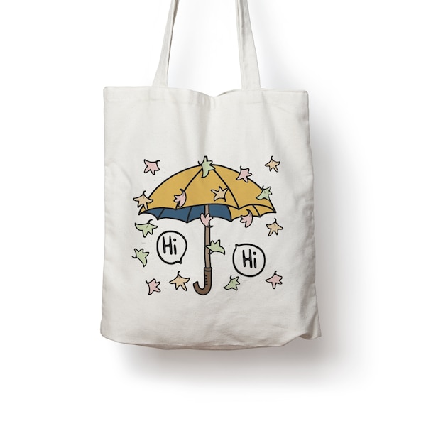 Umbrella Hi Hi Heartstopper Cotton Tote Bag