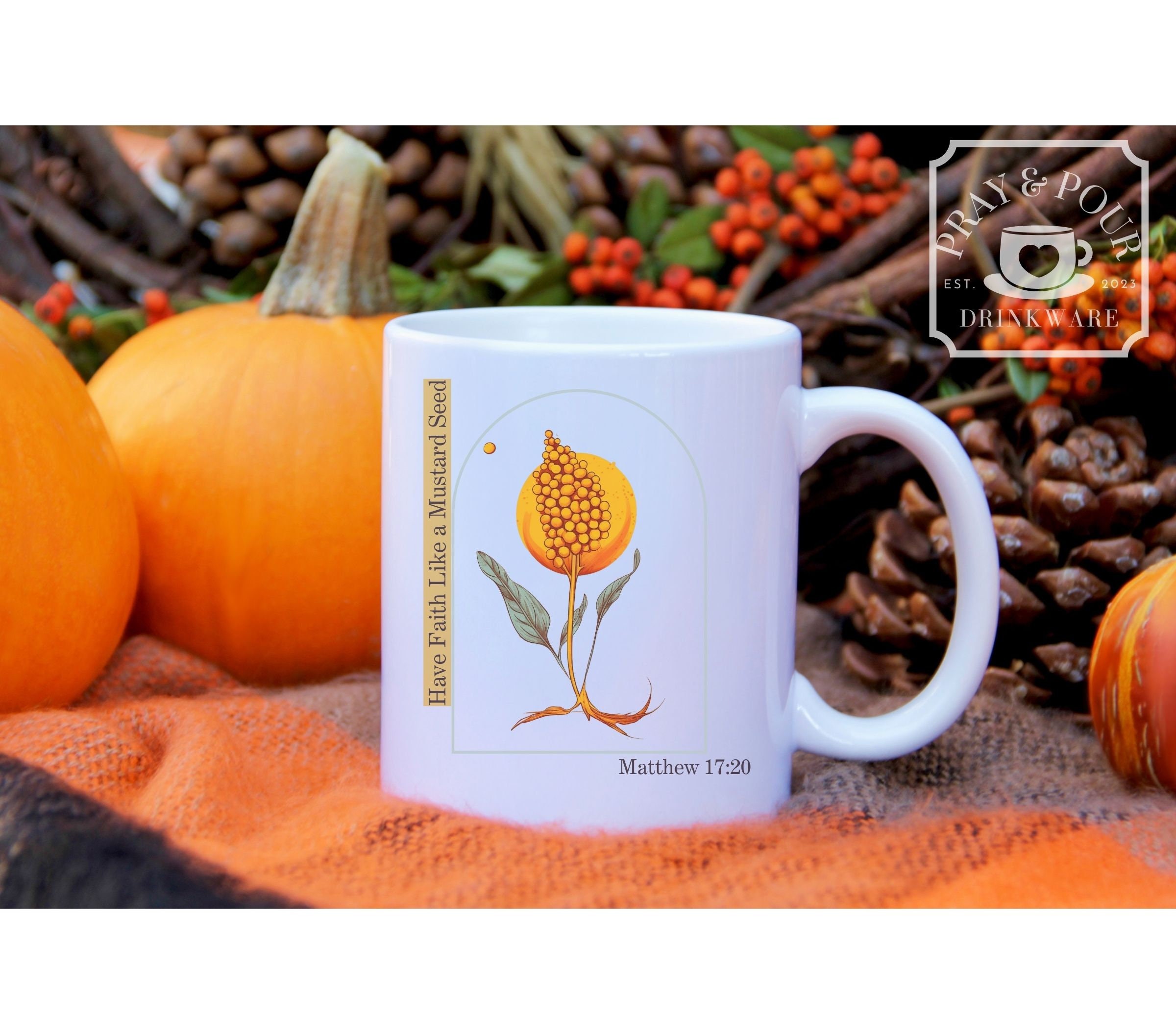 Faith of a Mustard Seed Mustard Seed Faith Coffee Travel Mug Bible