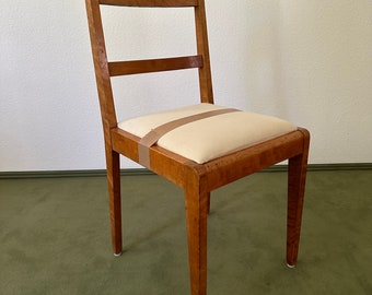 Biedermeier dining chairs 4x cherry wood