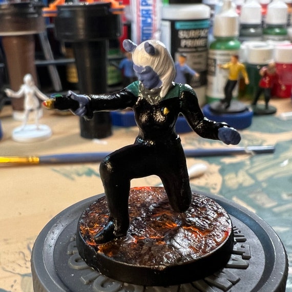 Painted 24th Century Star Trek Female Andorian Miniature