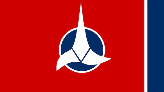 TN State Klingon Empire Flag Sticker