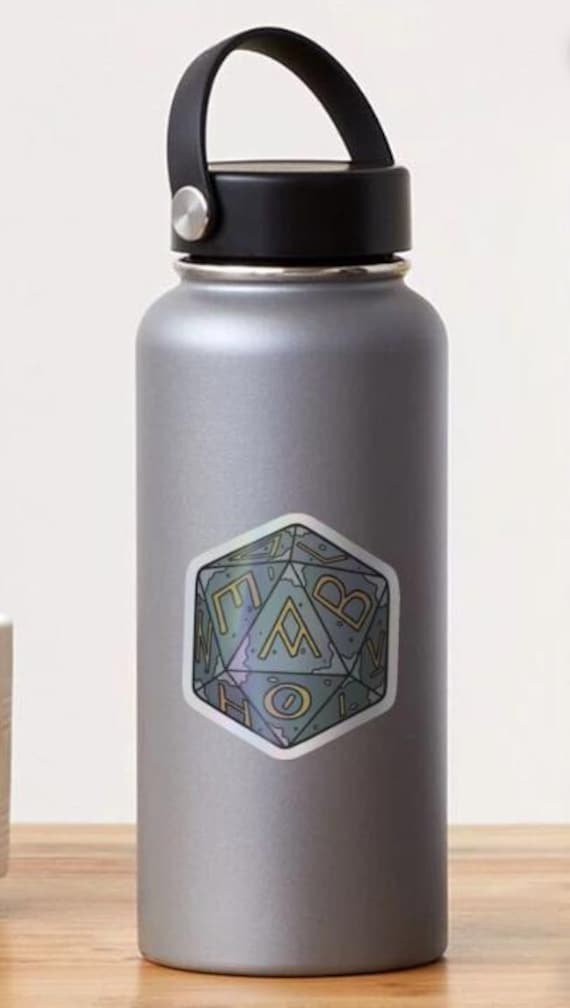 Ancient D20 Glitter Sticker