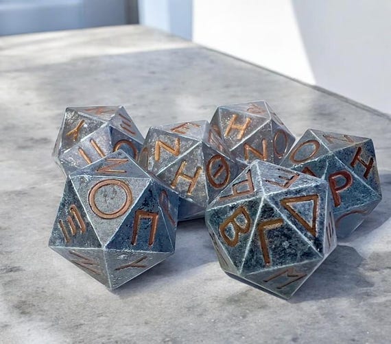 Ancient Greek D20 Die: Playable Museum Replica
