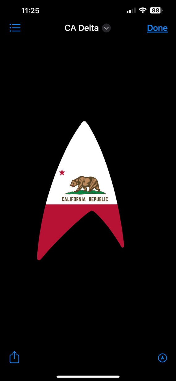 CA Delta Sticker