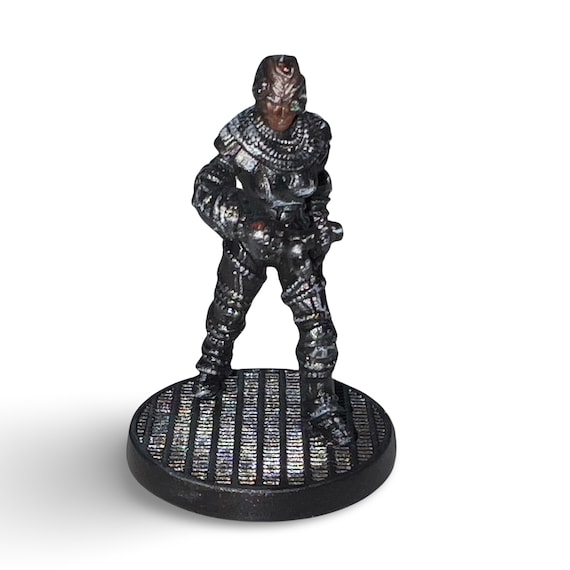 Painted 24th Century Star Trek Male Borg Miniature #1