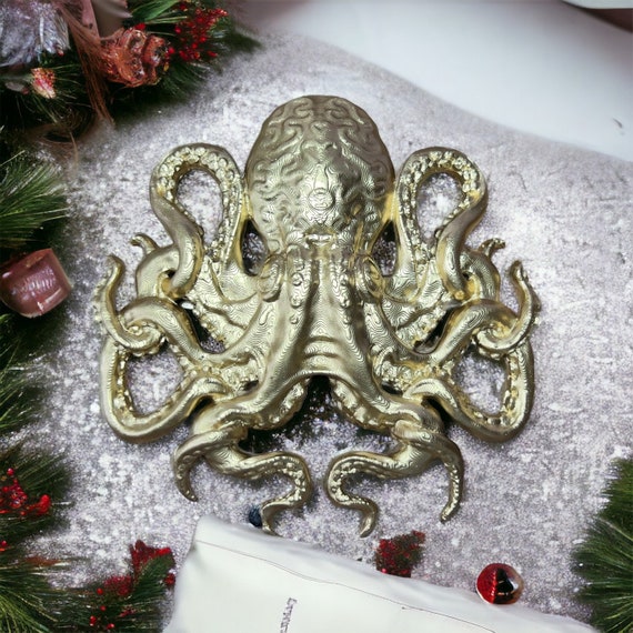 Golden Octopus Adornment