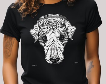 Dog's Head by Julie de Graag t shirt, Original from 1920, Artistic Style Tee, Legendary Dutch painter, Great Masters T-shirt