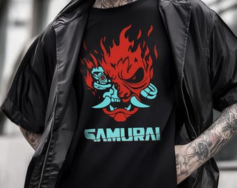 Cyberpunk Silverhand t shirt, Punk Rock Cosplay Fashion Cotton Unisex Tee