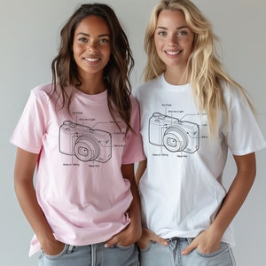 Ricoh GR with a Twist Premium Organic T-shirt &#39;Printed on Front and Back&#39; Street Photographer beloved Camera Gift, Ricoh Accessories Gift