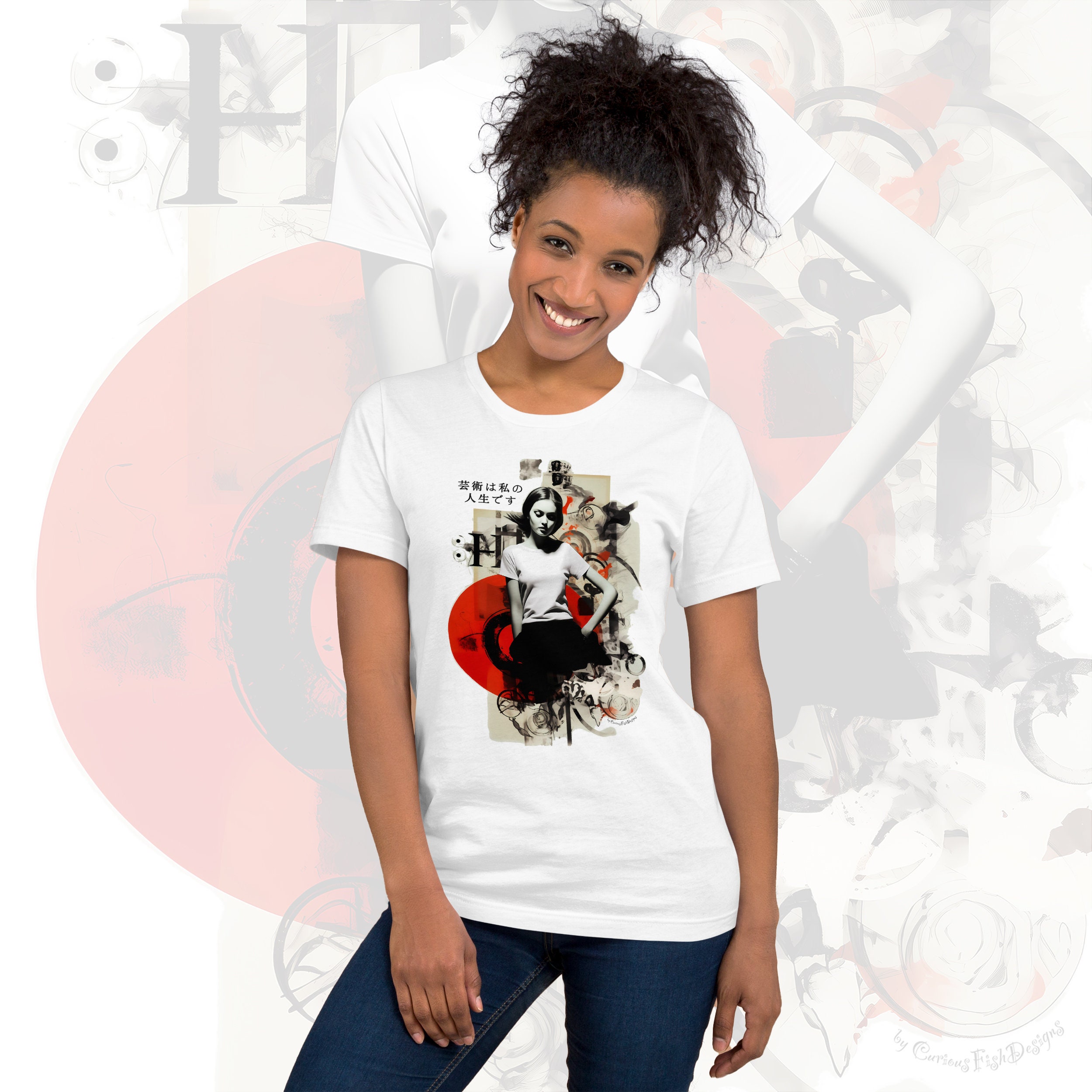 Japanese Collage Premium Unisex Crewneck T-shirt, Art is My