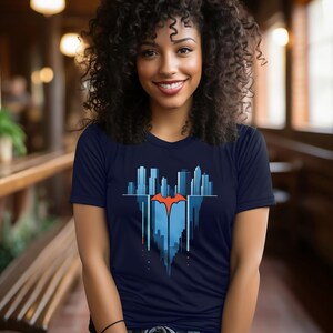 Gotham City Rise Cotton T-shirt, Dark Knight Mood, Bat Fan shirt, Hollywood legend, Comic quote, Christmas Bat-man fan gift, Joker Quote Inspired, Comic Pop Culture Shirt, Hollywood Legend, Retro Graphic Tee, comic fan gift shirt, comic book fan gift