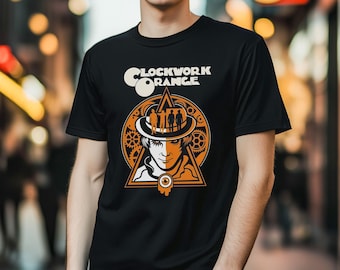 ClockWork Orange Art Premium Unisex t shirt 60' 70' Legendary Film T-shirt, Vintage Design, Kubrick Masterpiece Shirt, Great Movie T-shirt