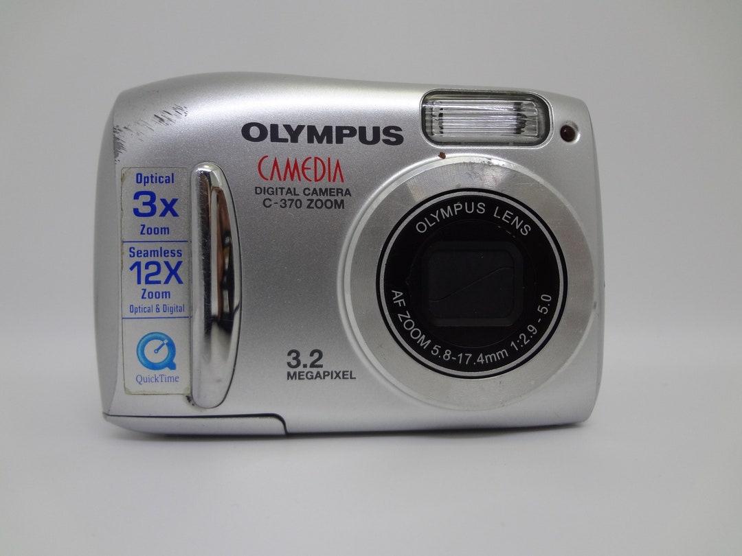 Olympus Camedia C370 Zoom 3.2MP Compact Digital Camera Silver Etsy